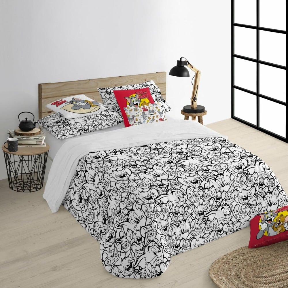 Nordic cover Tom & Jerry Tom & Jerry Black & White Multicolour 175 Threads 200 x 200 cm