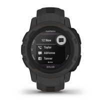 Smartwatch GARMIN Instinct 2 Solar Dunkelgrau 0,79" Schwarz Graphit