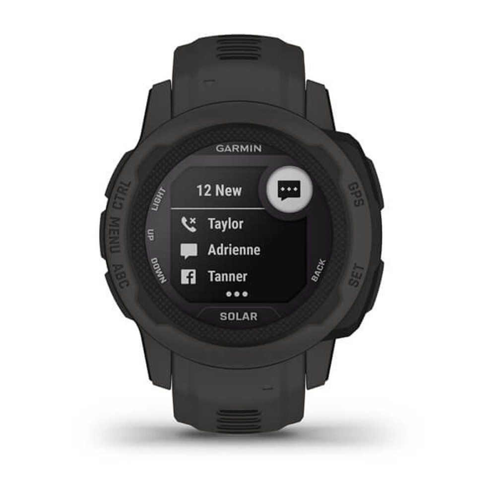 Montre intelligente GARMIN Instinct 2 Solar Gris foncé 0,79" Noir Graphite