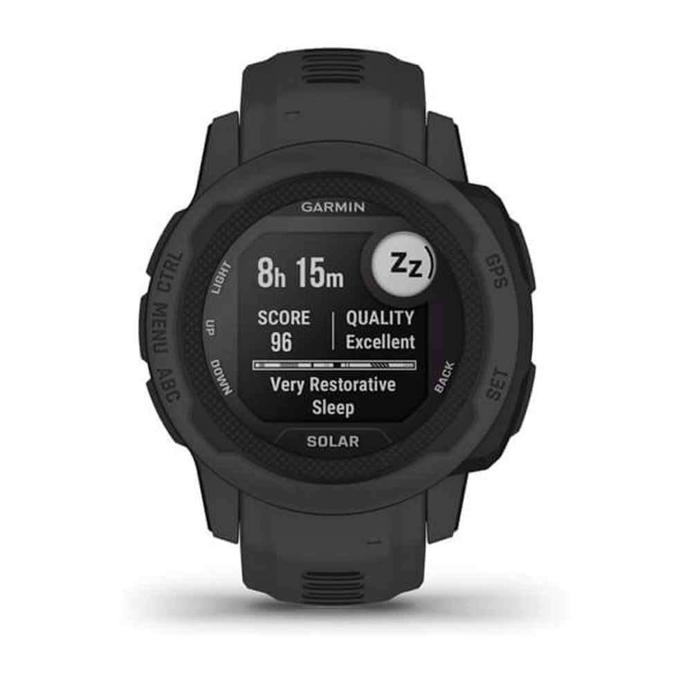 Montre intelligente GARMIN Instinct 2 Solar Gris foncé 0,79" Noir Graphite