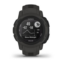 Montre intelligente GARMIN Instinct 2 Solar Gris foncé 0,79" Noir Graphite