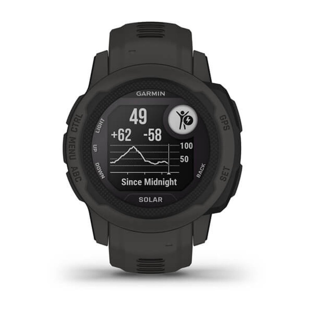 Smartwatch GARMIN Instinct 2 Solar Dark grey 0,79" Black Graphite