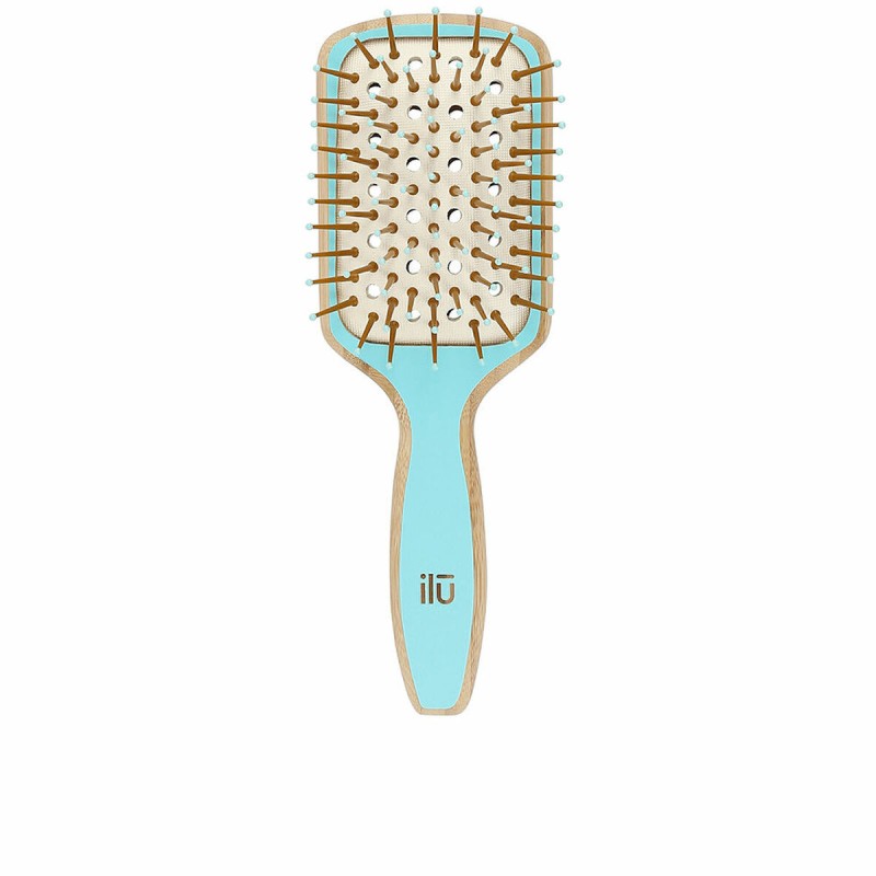 Brosse Démêlante Ilū Bamboom Bleu Carré