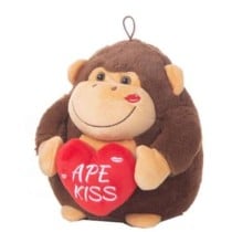 Fluffy toy Gorilla Heart 22 cm