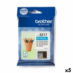 Original Ink Cartridge Brother LC3217 Cyan (5 Units)