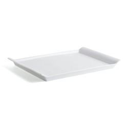 Kochschüssel Quid Gastro Fresh rechteckig aus Keramik Weiß (36 x 25 cm) (6 Stück)