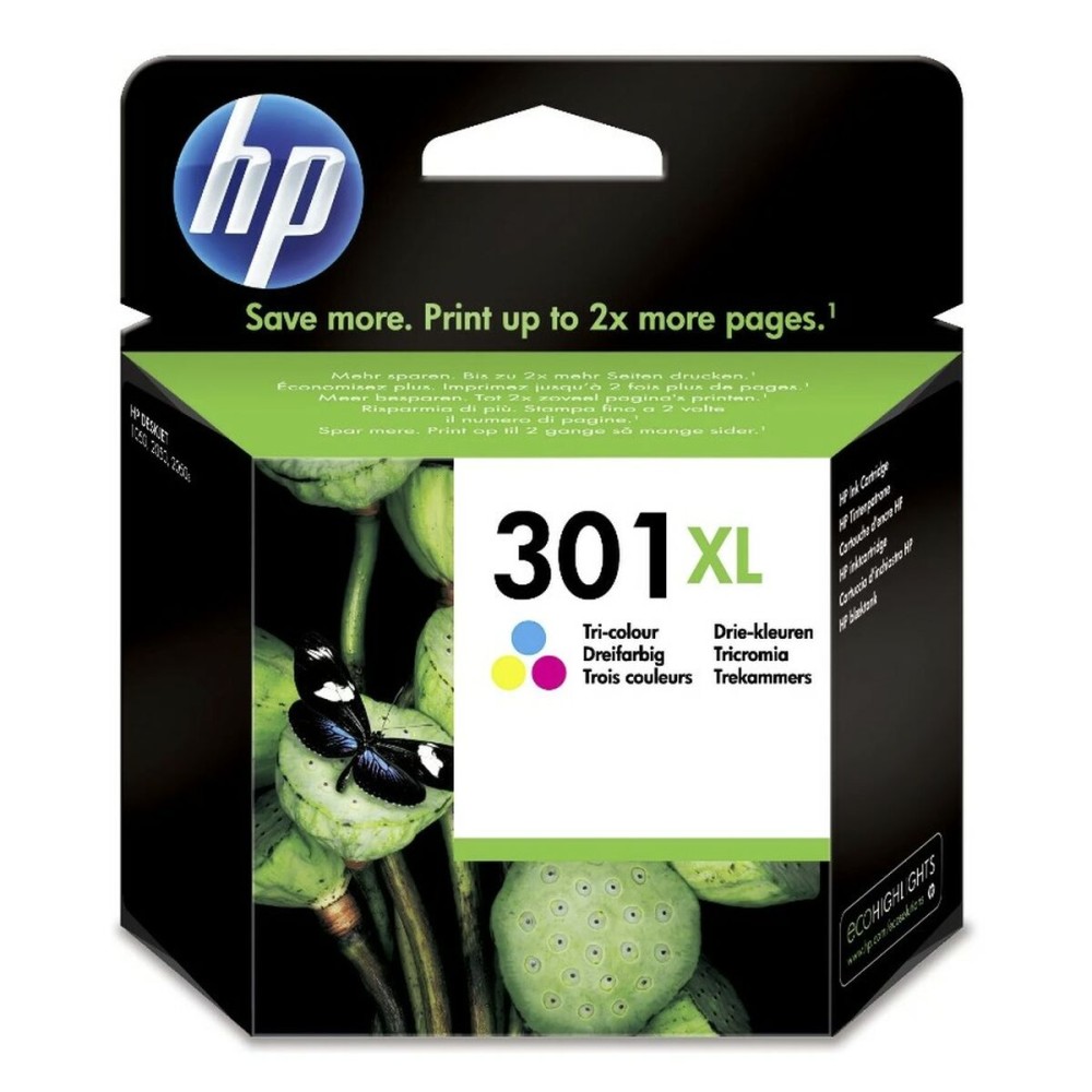 Original Ink Cartridge HP 301XL Tricolour (60 Units)