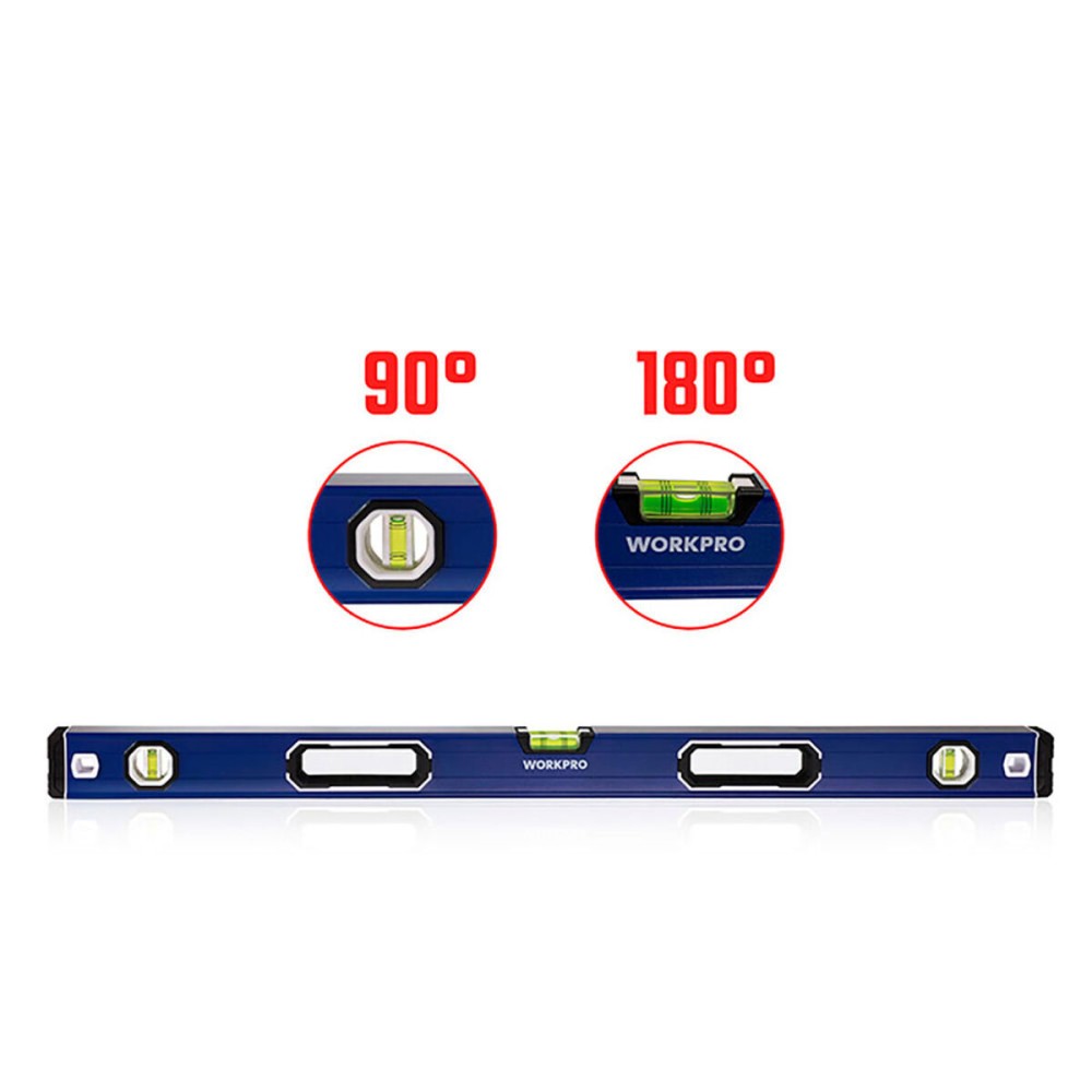 Spirit Level Workpro Aluminium 60 cm Magnetic