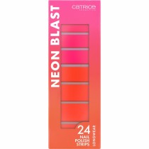 Feuilles de Vernis à Ongles Catrice Neon Blast Nº 020 Neon thunder 24 Unités