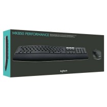 Tastatur mit Maus Logitech PERFORMANCE MK850 Schwarz AZERTY