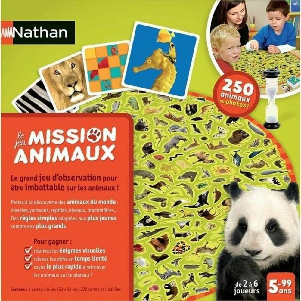 Jeu de société Nathan Mission animaux (FR)