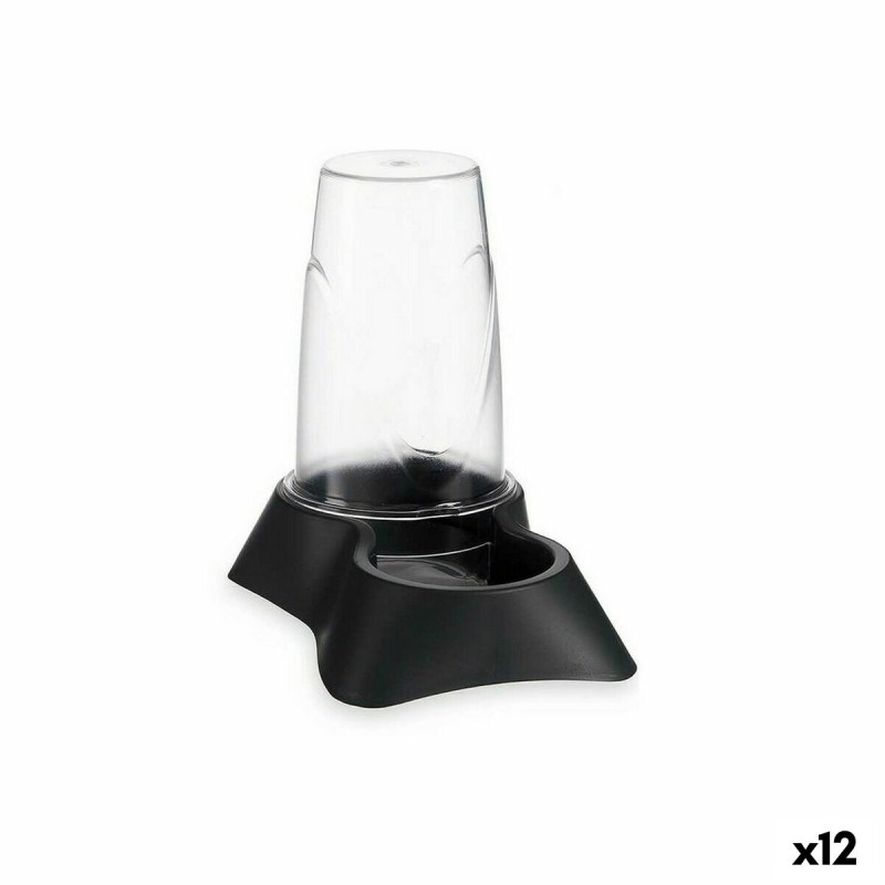 Mangeoir pour animaux Transparent Anthracite polypropylène 650 ml 12,5 x 18 x 19 cm