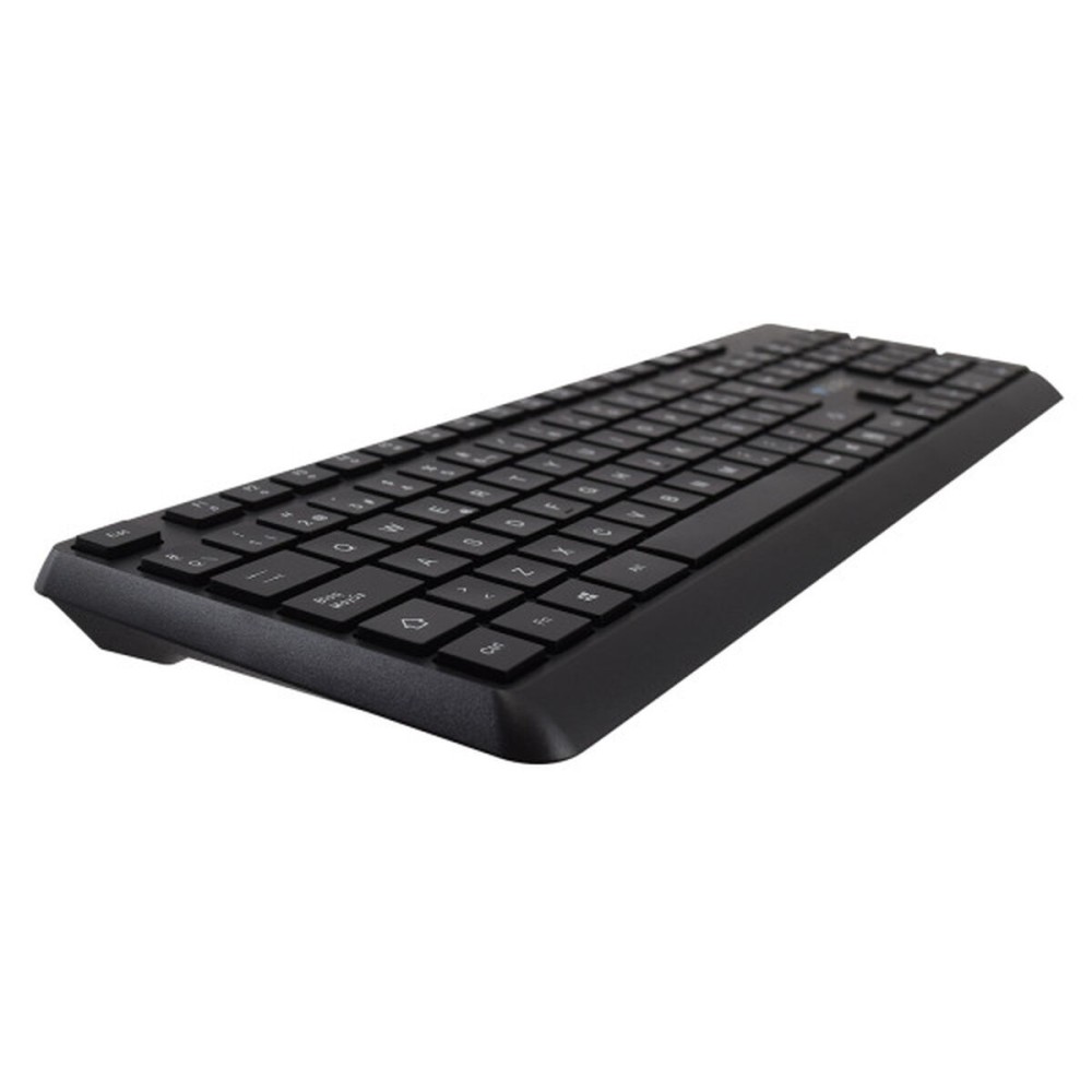 Keyboard and Mouse V7 CKW350ES Black Spanish Qwerty