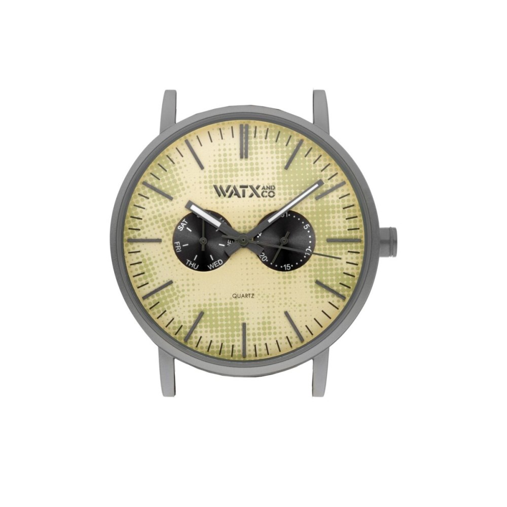 Unisex-Uhr Watx & Colors WXCA2724  Gelb Grau (Ø 44 mm)