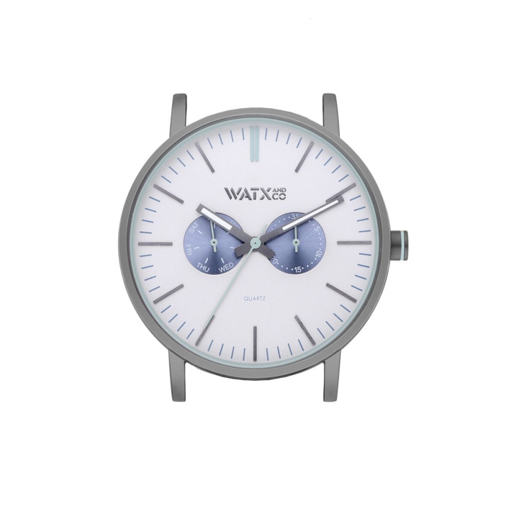 Unisex-Uhr Watx & Colors WXCA2733 Grau Silberfarben (Ø 44 mm)