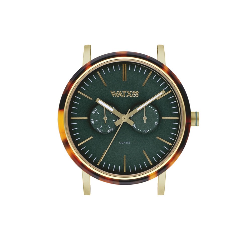 Montre Unisexe Watx & Colors WXCA2740 Vert Doré (Ø 44 mm)