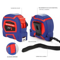 Tape Measure Workpro Nylon 3 m x 16 mm