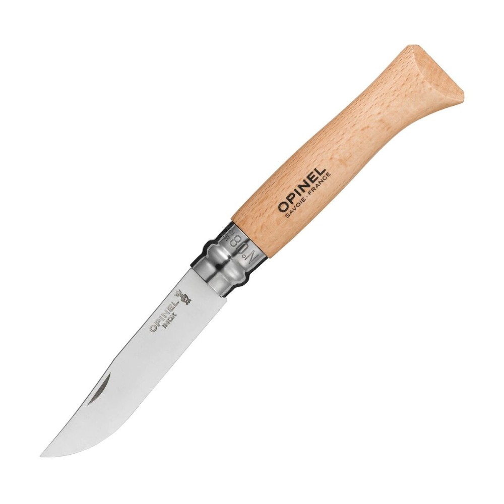 Messer Opinel Nº8 8,5 cm Edelstahl Buchenholz