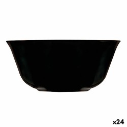 Schale Luminarc Carine Negro Schwarz Glas 12 cm Mehrzweck (24 Stück)