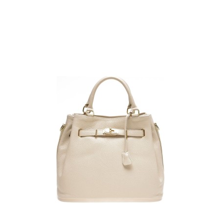 Damen Handtasche Anna Luchini SS22-AL-1762-BEIGE Beige 36 x 29 x 17 cm