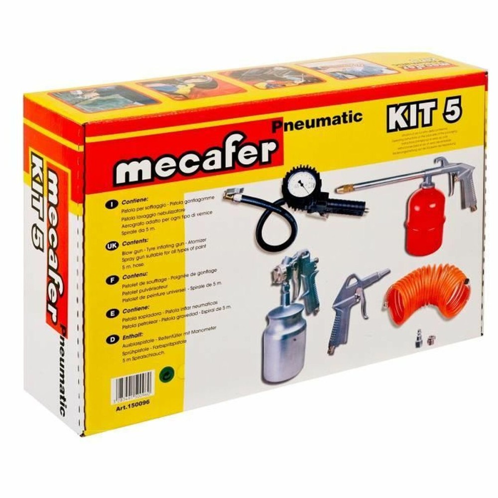 Kit d'accessoires pour compresseur d'air MECAFER 5 Pièces