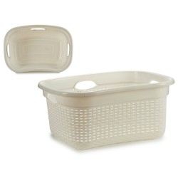 Panier Blanc Plastique 25 L 42,5 x 25,5 x 63,5 cm (12 Unités)