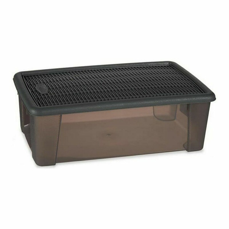 Box with cover Stefanplast Elegance Grey 19,5 x 11,5 x 33 cm Plastic 5 L (12 Units)