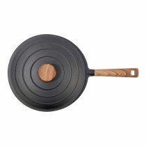 Wok Pan Oroley Nature Wood Cast aluminium 30 cm