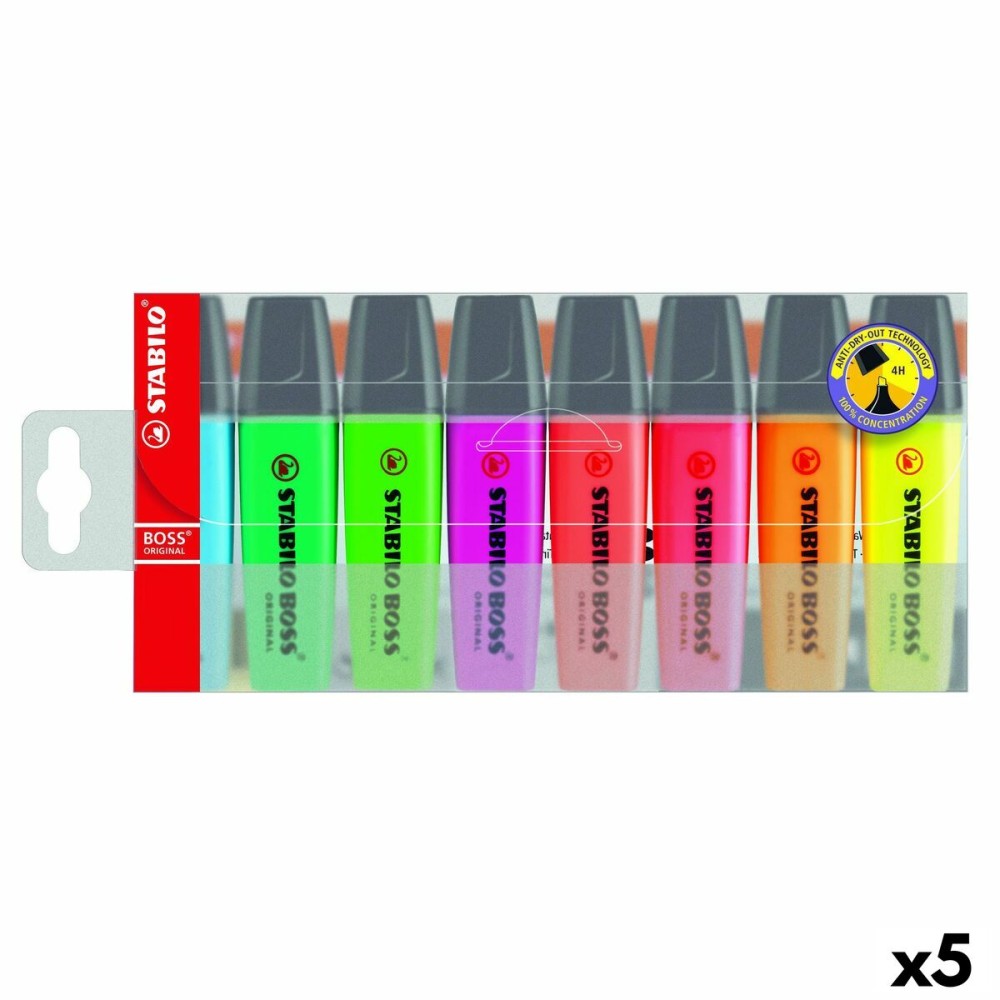 Fluoreszenzmarker-Set Stabilo Boss Bunt (5 Stück)