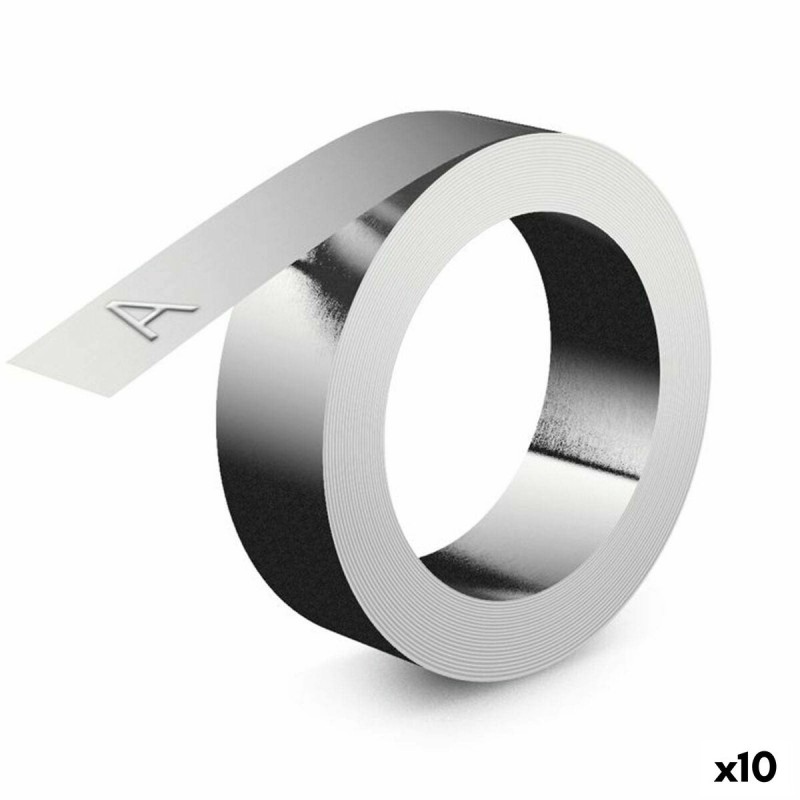 Laminiertes Klebeband zur Kennzeichnung von Maschinen Dymo Aluminium Rhino™ 12 mm (10 Stück)