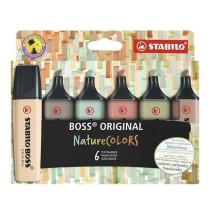 Fluoreszenzmarker-Set Stabilo Boss Nature Colors Bunt (5 Stück)