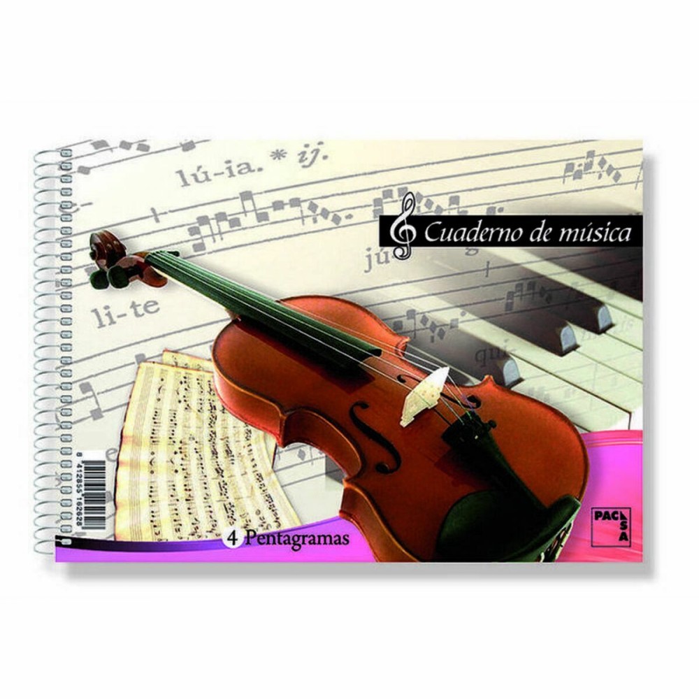 Music pad Pacsa A4 20 Sheets 20 Pieces (3 Units)