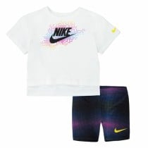 Children's Sports Outfit Nike Aop Bike Blue White Multicolour 2 Pieces