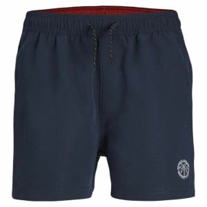 Child's Bathing Costume Jack & Jones Jjswim Solid Ly Navy Blue