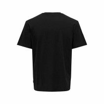 Herren Kurzarm-T-Shirt Only & Sons Onskolton Reg Beach Schwarz