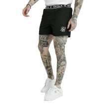 Short de Sport pour Homme SikSilk Standard Noir