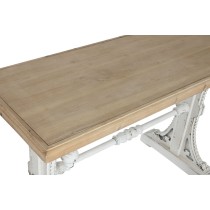 Console Home ESPRIT Yellow White Fir MDF Wood 120 x 50 x 77 cm