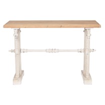 Console Home ESPRIT Yellow White Fir MDF Wood 120 x 50 x 77 cm