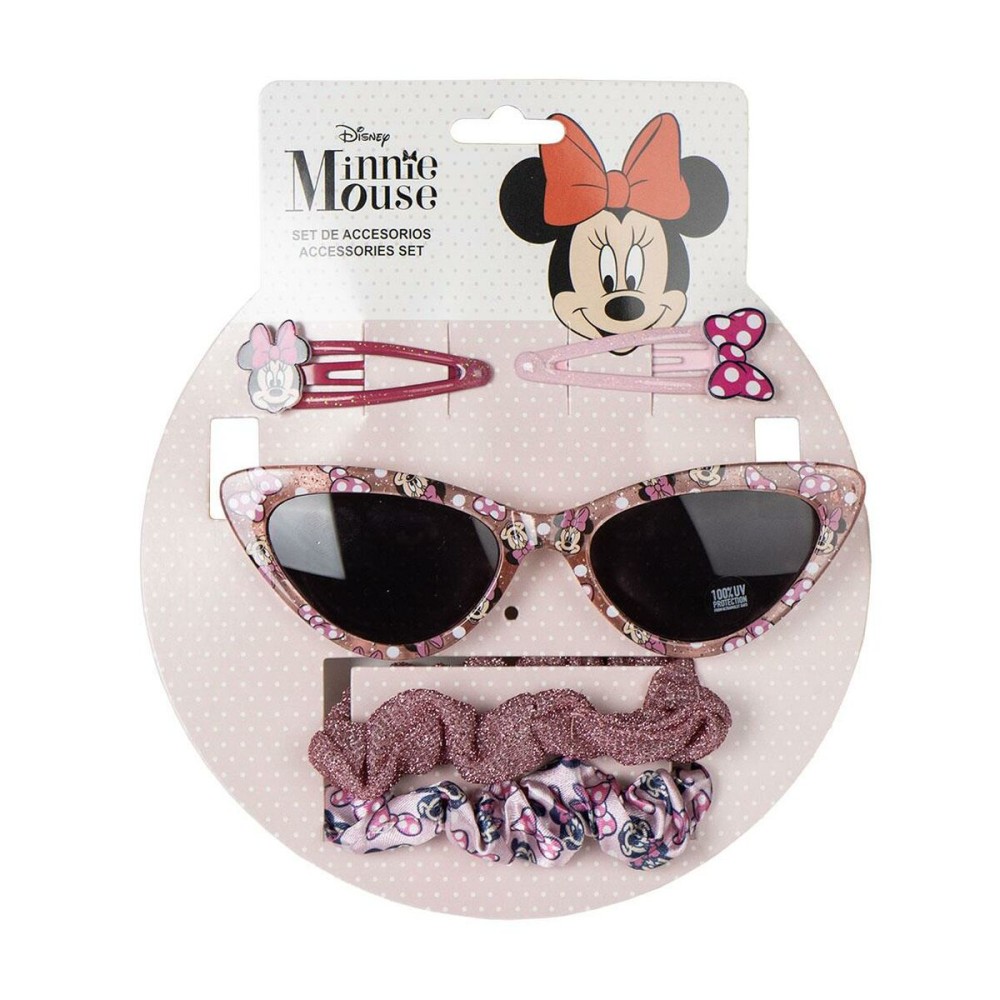 Sonnenbrille mit Zubehör Minnie Mouse Für Kinder