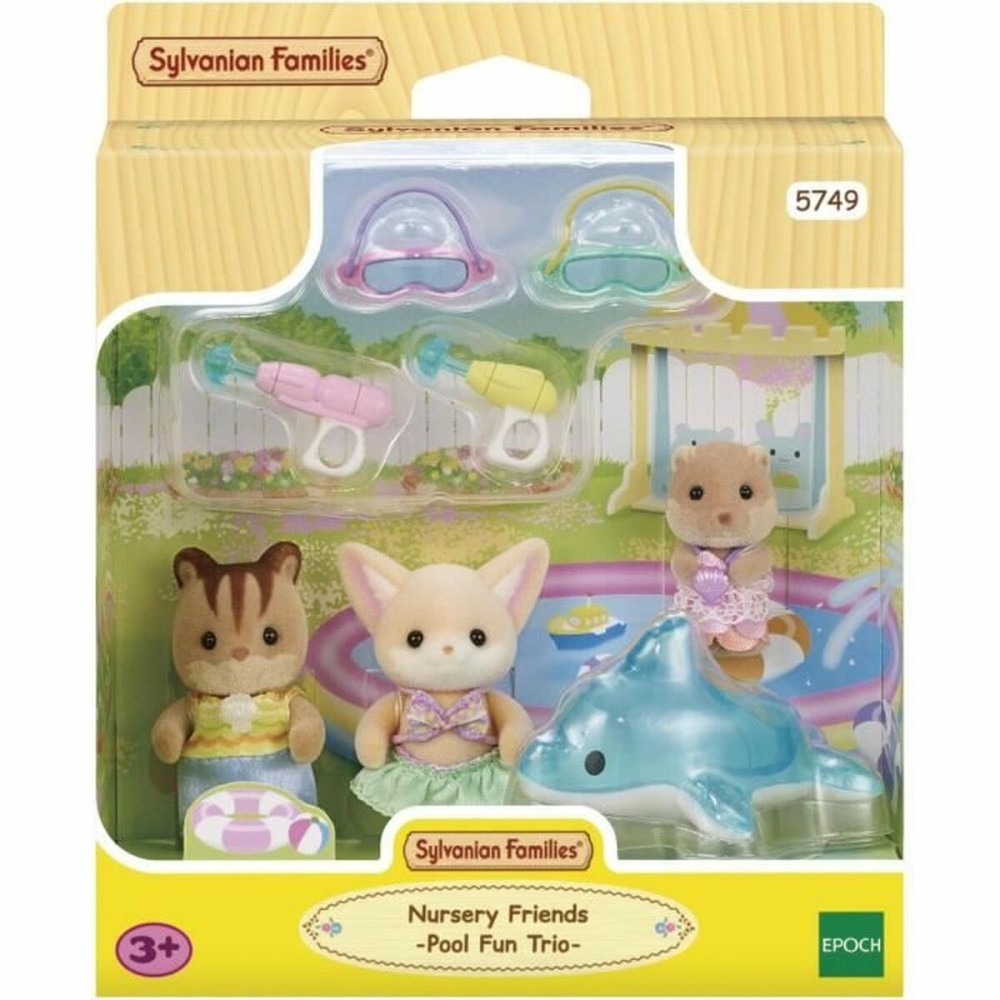 Zubehör für Puppenhaus Sylvanian Families 5749 Nursery Friends Pool Fun trio