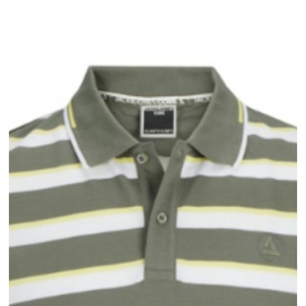 Men’s Short Sleeve Polo Shirt Jack & Jones JCOHASS AOP 12254958 Green