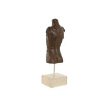 Figurine Décorative Home ESPRIT Blanc Marron Clair Buste 9,5 x 8 x 31 cm (2 Unités)