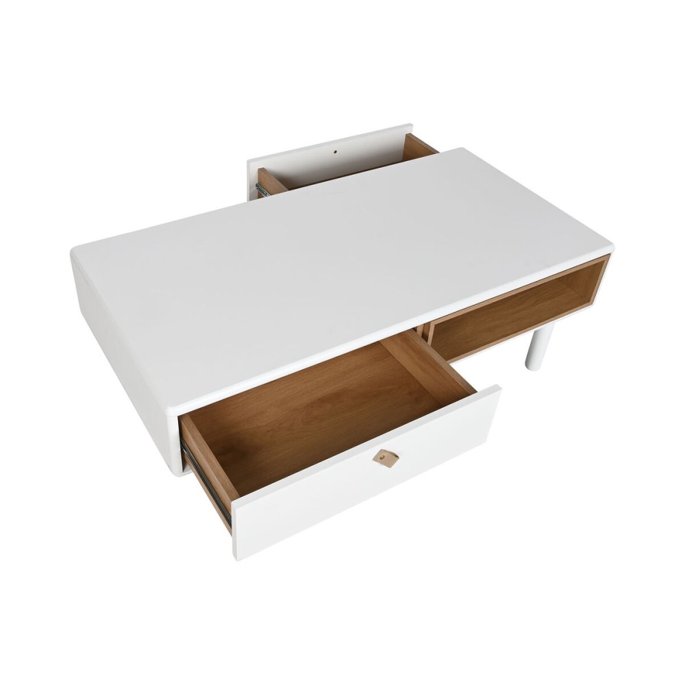 Table Basse Home ESPRIT Blanc Naturel Polyuréthane Bois MDF 120 x 60 x 40 cm