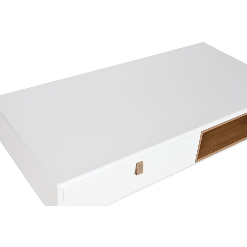 Centre Table Home ESPRIT White Natural Polyurethane MDF Wood 120 x 60 x 40 cm