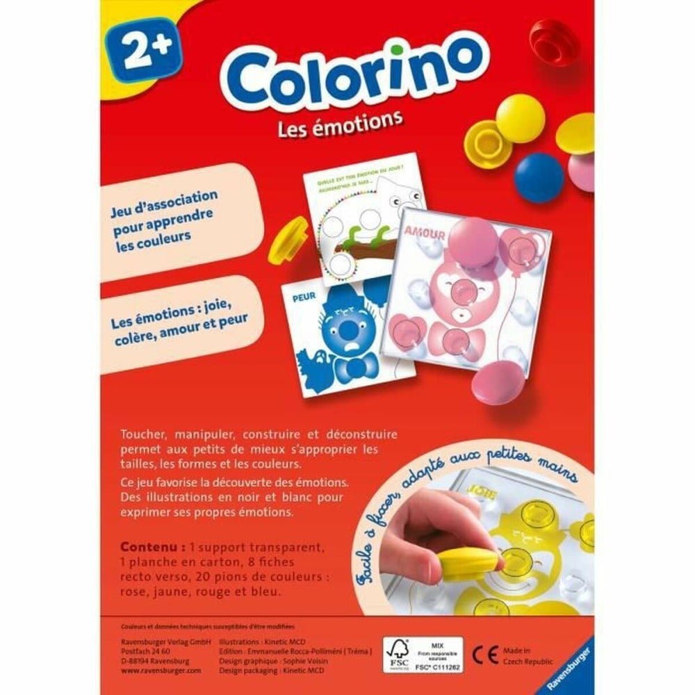 Spiel Kindererziehung Ravensburger Colorino - Emotions Gelb Rosa (Französisch) (FR)