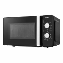 Mikrowelle mit Grill EDM 07413 Black Design Schwarz 1000 W 700 W 20 L