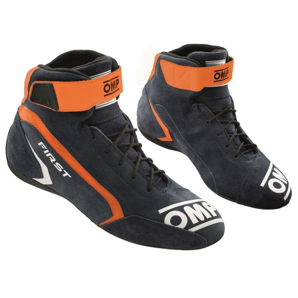 Rennstiefel OMP FIRST Blau Orange 41