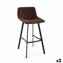 Tabouret Versa Baldwin Marron 49 x 88 x 42 cm (2 Unités)