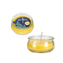 Candle Ibergarden HL-G60CIT Yellow Glass Wax 7,7 x 4 x 7,7 cm (24 Units)