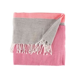 Multipurpose throw Stripes 160 x 200 cm Pink (12 Units)